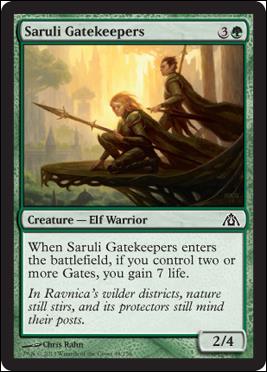 Magic the Gathering: Dragon's Maze (Base Set) card 48 Saruli Gatekeepers 