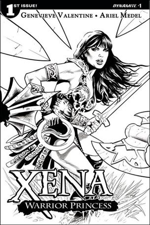 Xena: Warrior Princess (2016) issue 1-D Greg Land 1:10 Black & White Cover