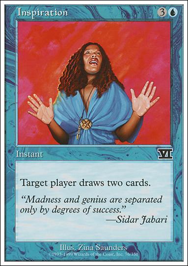 Magic the Gathering: 6th Edition (Base Set) card 76 Inspiration
