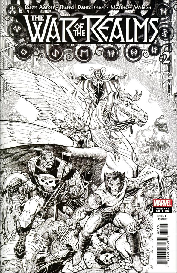 War of the Realms issue 2-G Arthur Adams 1:200 Black & White Cover