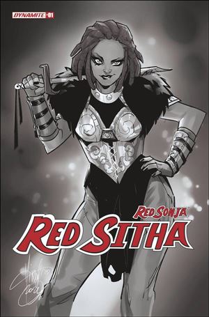 Red Sonja: Red Sitha issue 1-I Mirka Andolfo 1:7 Black & White Cover