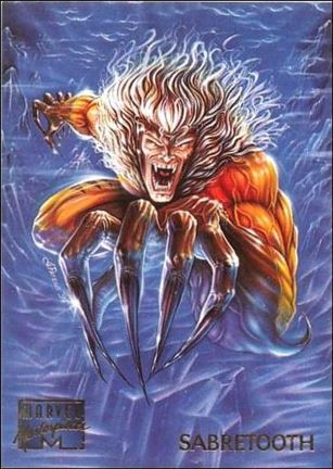 1995 Marvel Masterpieces (Base Set) card 87 Sabretooth