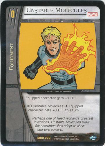 Marvel Origins: VS System (Base Set) card MOR-220-B Unstable Molecules