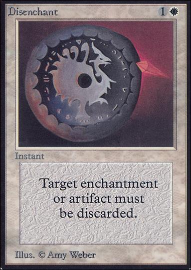 Magic the Gathering: Limited Edition Alpha (Base Set) card 18 Disenchant