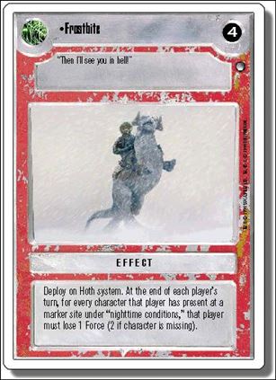 Star Wars: Hoth Revised (Base Set) card 116 Frostbite