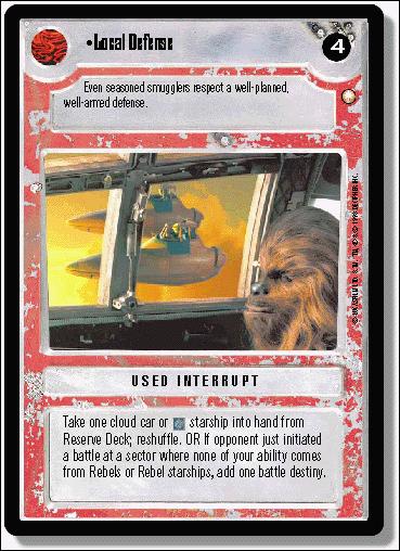 Star Wars: Special Edition Limited (Base Set) card 258 Local Defense