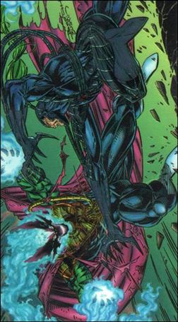 WildC.A.T.s '94 (Base Set) card 84 WarBlade vs. Helspont