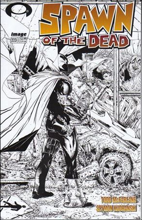 Spawn issue 223-B Black and White 1:25 Cover