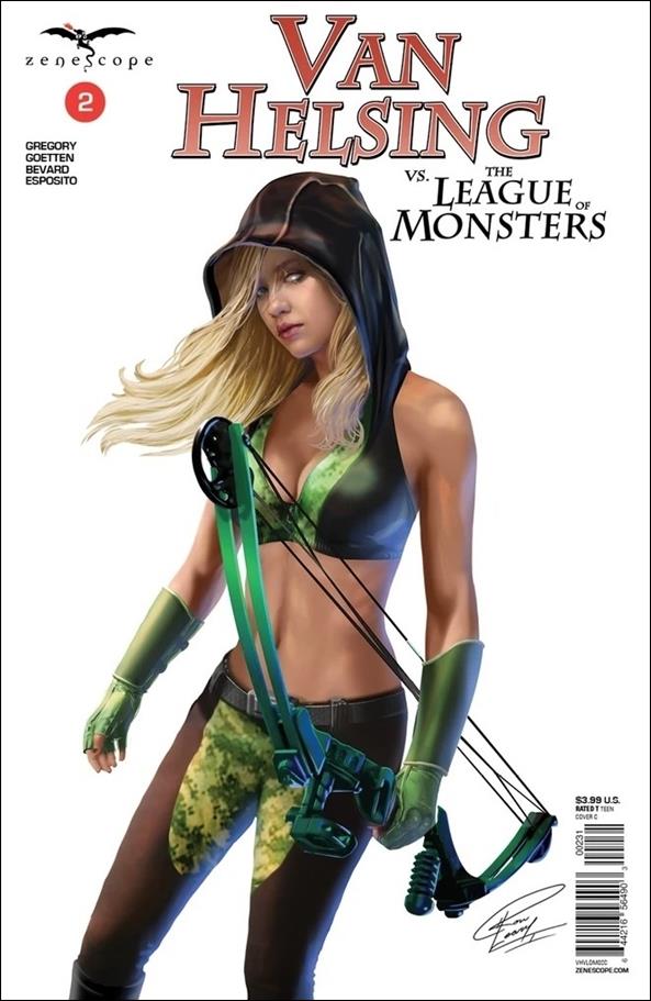 Van Helsing vs the League of Monsters issue 2-C Ron Leary Jr. Cover