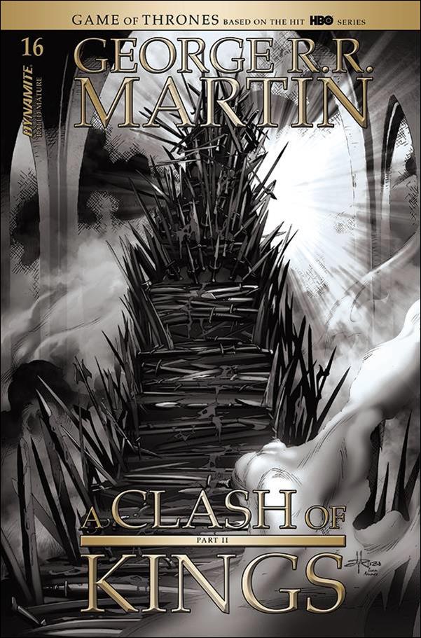 George R. R. Martin's A Clash of Kings (2020) issue 16-D Mel Rubi 1:20 Black & White Cover