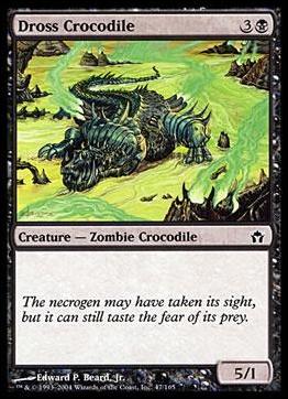 Magic the Gathering: Fifth Dawn (Base Set) card 47 Dross Crocodile