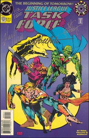 Justice League Task Force issue 0-B Tri-State (signed Wade, Velluto & Albrecht) 1/1500