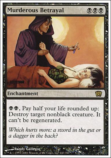 Magic the Gathering: 8th Edition (Base Set) card 147 Murderous Betrayal