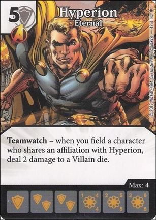 Marvel Dice Masters Age of Ultron  card 49 Hyperion: Eternal