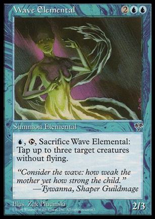 Magic the Gathering: Mirage (Base Set) card 102 Wave Elemental