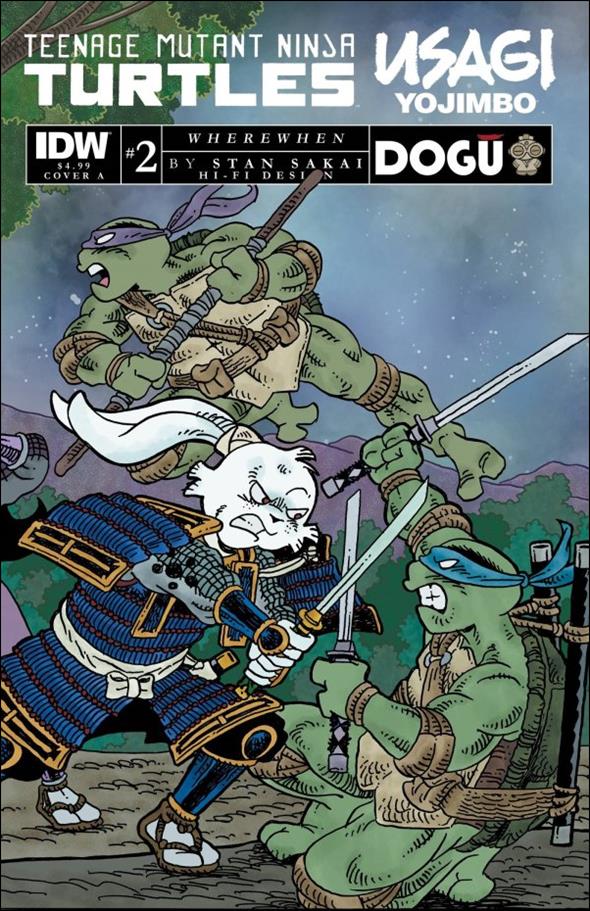 Teenage Mutant Ninja Turtles / Usagi Yojimbo: WhereWhen issue 2 Stan Sakai Cover