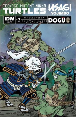 Teenage Mutant Ninja Turtles / Usagi Yojimbo: WhereWhen issue 2 Stan Sakai Cover