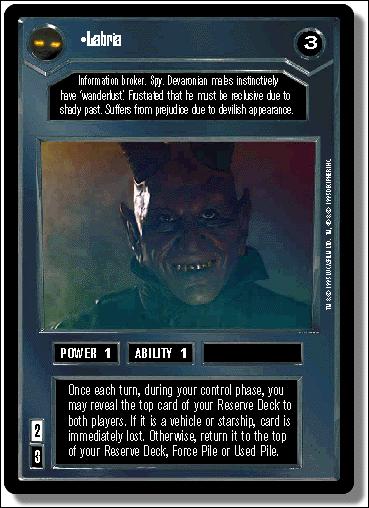Star Wars: Premiere Limited (Base Set) card 8 Labria