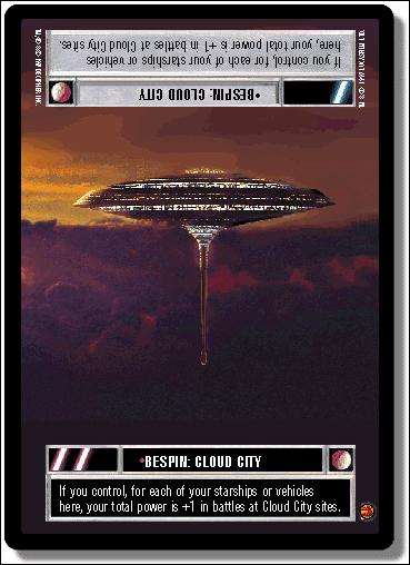 Star Wars: Cloud City Limited (Base Set) card 74 Bespin: Cloud City