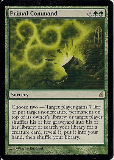 Magic the Gathering: Lorwyn (Base Set) card 233 Primal Command