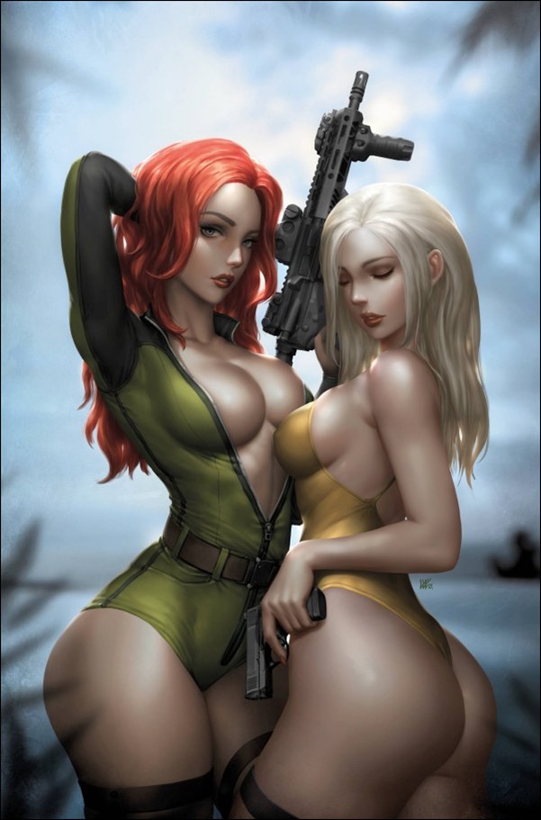 Heat Seeker: Combustion: A Gun Honey Series issue 3-F Kendrick Lim Foil Virgin Cover