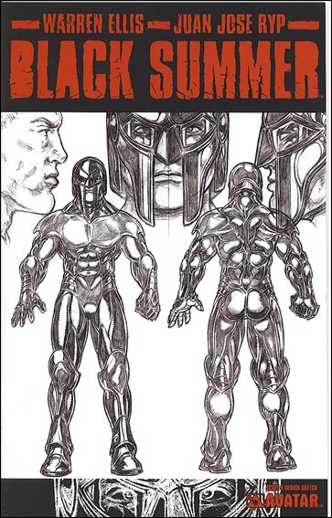 Black Summer issue 4-C Design Sketch Cover