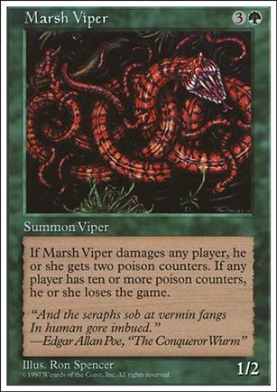 Magic the Gathering: 5th Edition (Base Set) card 315 Marsh Viper