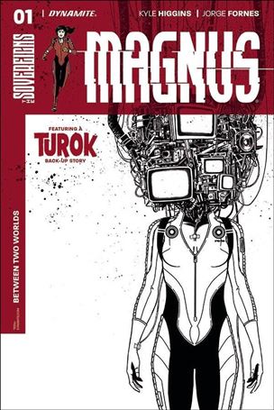 Magnus issue 1-E Jorge Fornes 1:10 Black and White Cover