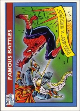 Marvel Universe: Series 1 (Base Set) card 112 Spider-Man vs Hobgoblin