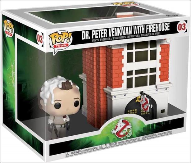 POP! Town figure 3 Dr. Peter Venkman with Firehouse