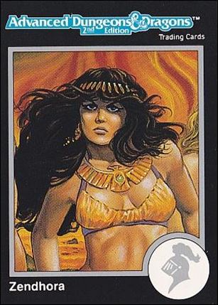 TSR 1991 Trading Cards Premier Edition Factory Set (Base Set) card 84 AD&D - Zendhora