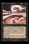 Magic the Gathering: The Dark (Base Set) card 56 Worms of the Earth