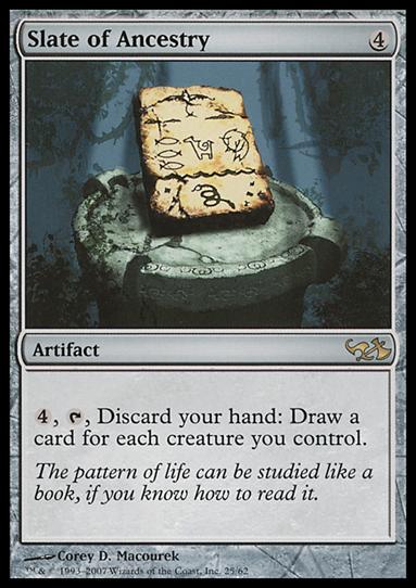 Magic the Gathering: Duel Decks: Elves vs. Goblins (Base Set) card 25 Slate of Ancestry