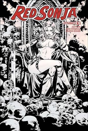 Red Sonja (2017) issue 18-F Carlos Gomez B&W Cover