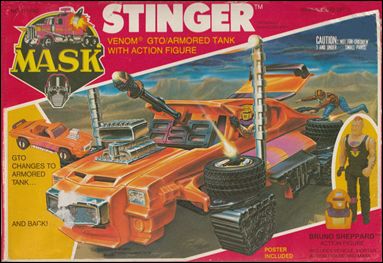 M.A.S.K.  (Vehicle and Figure Sets) figure 17 Stinger (w/ Bruno Sheppard)