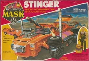 M.A.S.K.  (Vehicle and Figure Sets) figure 17 Stinger (w/ Bruno Sheppard)
