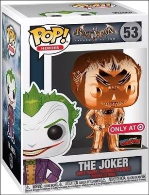 POP! Heroes figure 53-F The Joker (Orange Chrome) Target NYCC Debut