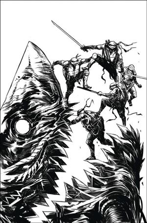 Teenage Mutant Ninja Turtles (2011) issue 149-D Caspar Wijngaard 1:25 B&W Virgin Cover
