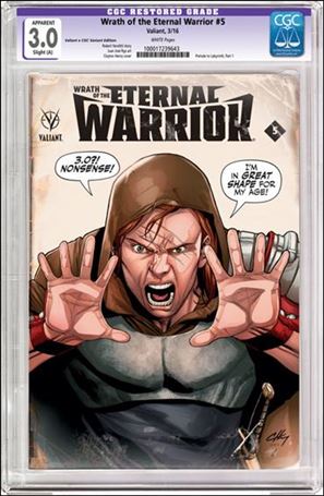 Wrath of the Eternal Warrior issue 5-C Clayton Henry Valiant x CGC Replica Cover