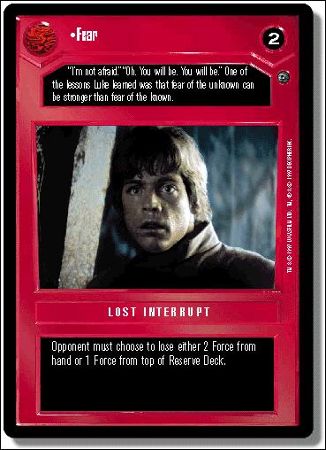 Star Wars: Dagobah Limited (Base Set) card 47 Fear