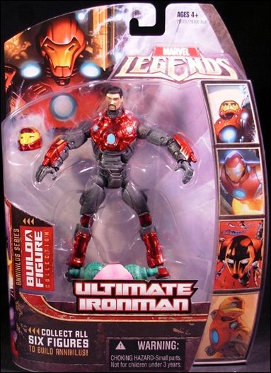 Marvel Legends (Annihilus Series) figure 6 Ultimate Iron Man (Faceplate Removed)