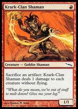 Magic the Gathering: Mirrodin (Base Set) card 98 Krark-Clan Shaman