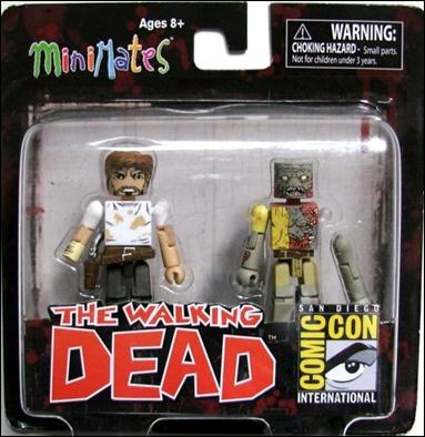 Walking Dead Minimates (Exclusives) figure 1 Rick Grimes and Zombie