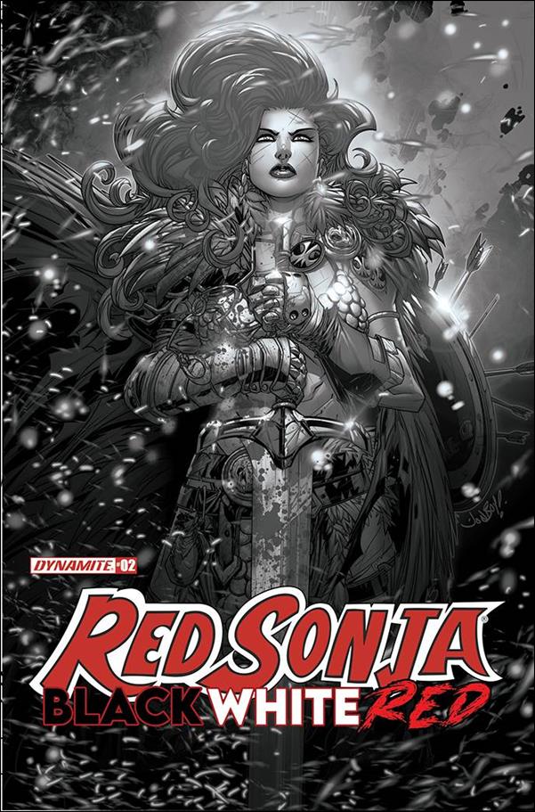 Red Sonja: Black White Red issue 2-K JonBoy Meyers 1:25 Black & White Cover