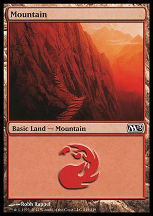 Magic the Gathering: 2013 Core Set (Base Set) card 245 Mountain