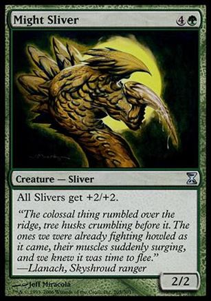 Magic the Gathering: Time Spiral (Base Set) card 205 Might Sliver