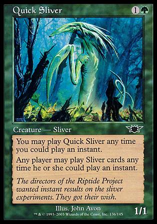 Magic the Gathering: Legions (Base Set) card 136 Quick Sliver
