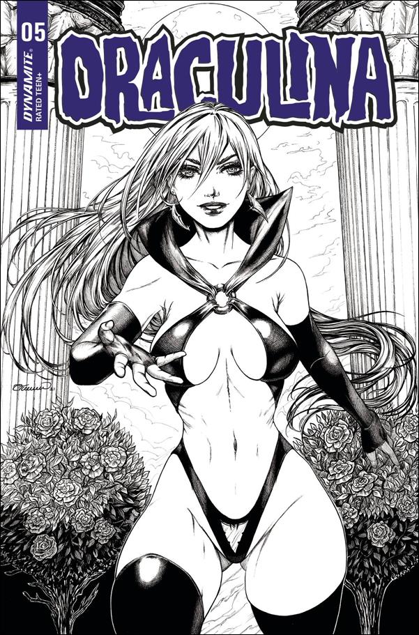 Draculina (2022) issue 5-P Collette Turner 1:25 Black & White Cover