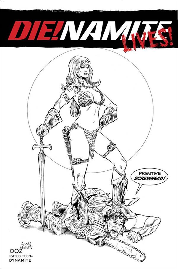 Die!namite Lives! issue 2-J Dave Acosta 1:10 Black & White Cover