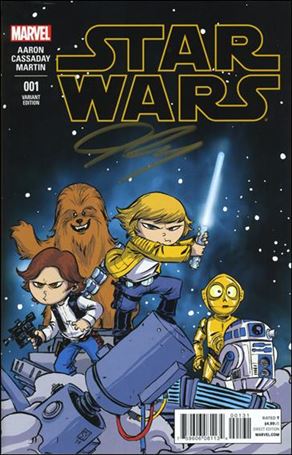 Star Wars (2015) issue 1-ZJ DF Young Baby Cover (Signed by J. Cassaday)